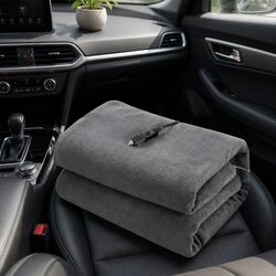 12V DC Electric Car Blanket for Comfort While Traveling