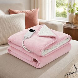 Cozy Dual-Sided Electric Throw Blanket for Your Home
