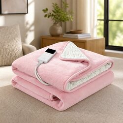 Cozy Dual-Sided Electric Throw Blanket for Your Home