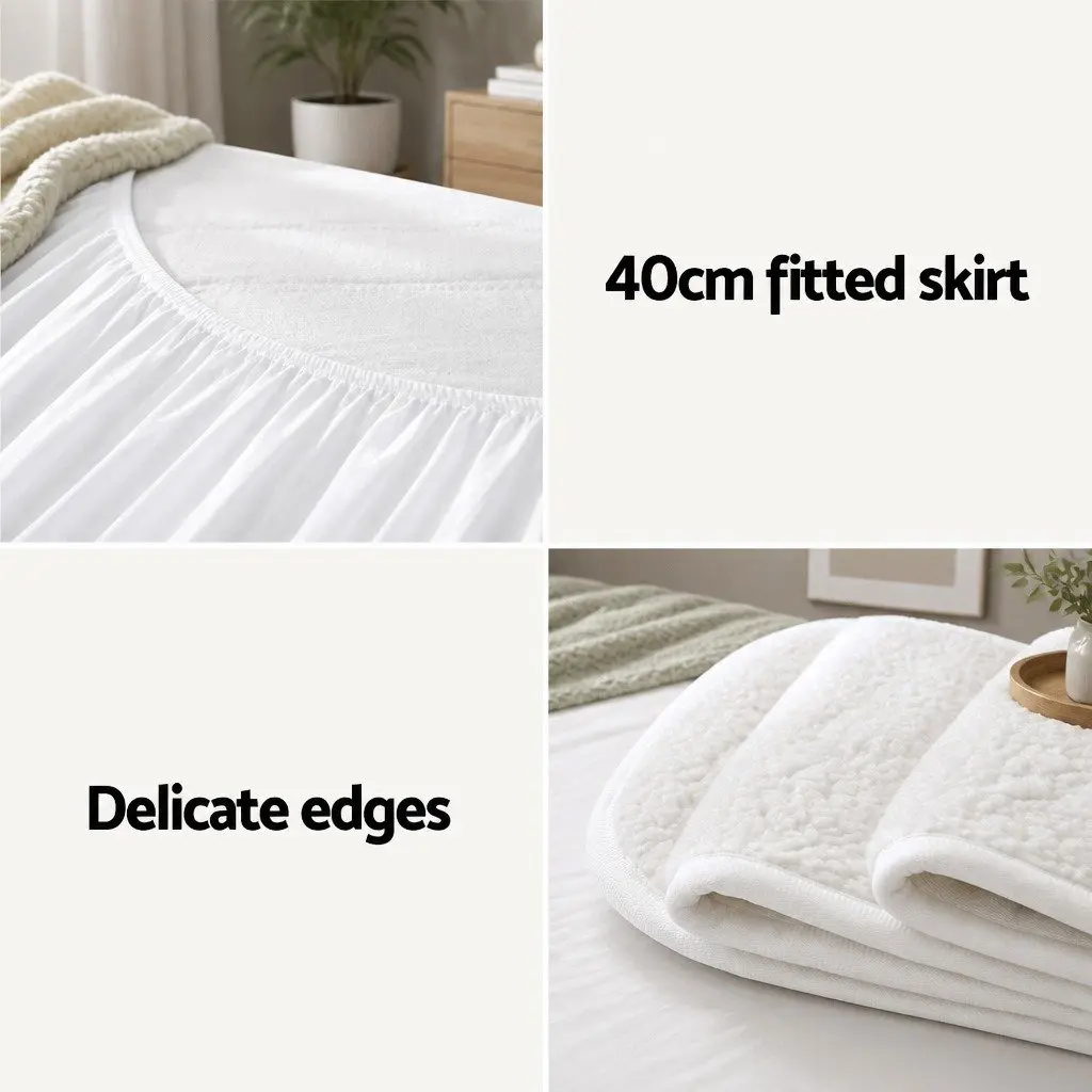 Double Electric Blanket Fitted Double Size Soft Fleece Underlay Nine Temperature Levels