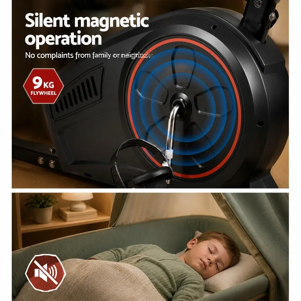 Recumbent Exercise Bike Magnetic 8 Resistance Adjustable Workout Intensity
