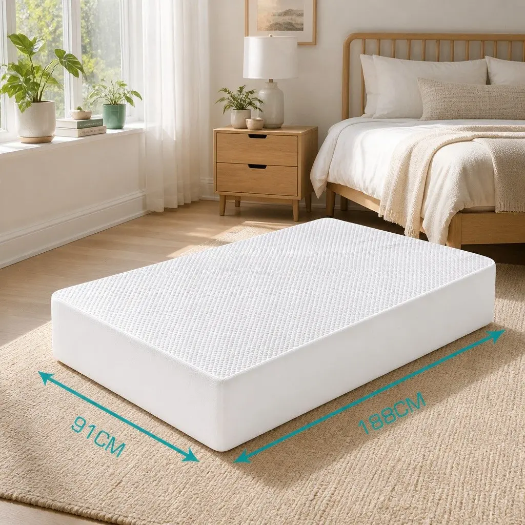 Single Mattress Protector Topper Waterproof Cooling Fitted Skirt Breathable Soft Skin-friendly