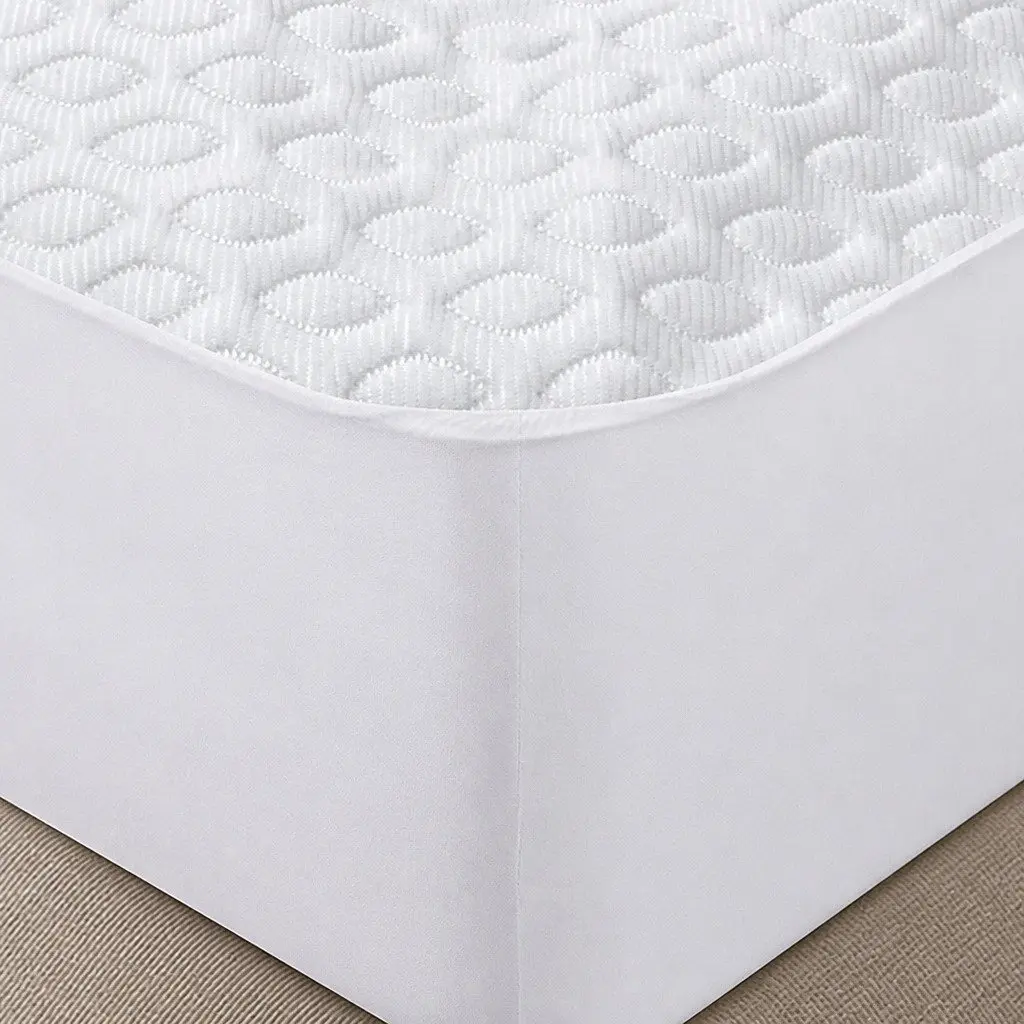 Single Mattress Protector Topper Waterproof Cooling Fitted Skirt Breathable Soft Skin-friendly