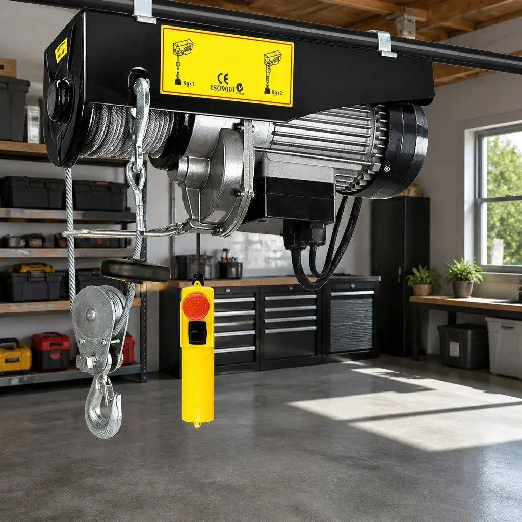 Electric Hoist 500KG 20M Cable Remote Control Chain Lifting Tool