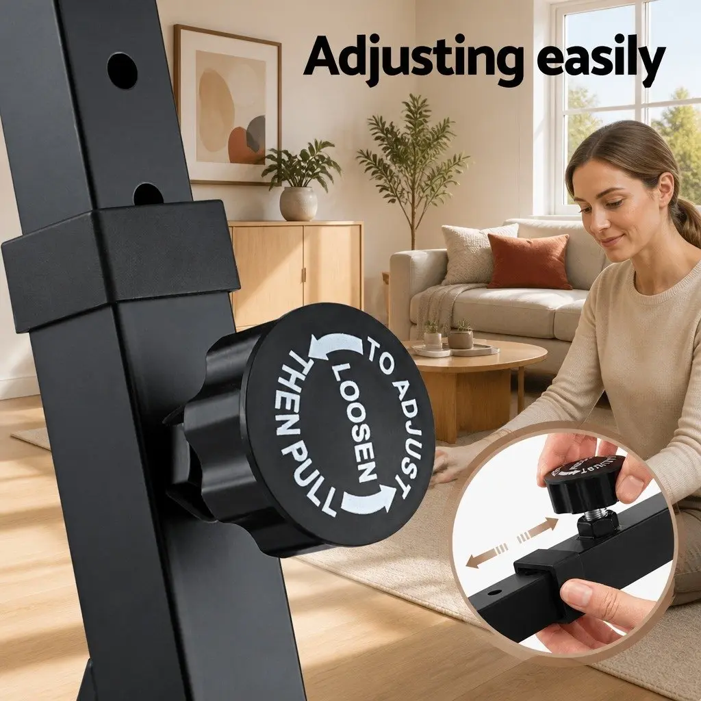 Adjustable Piano Stand Z-Frame Heavy Duty with Lockable Wheels Black