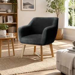 Elegant Charcoal Armchair for Relaxation