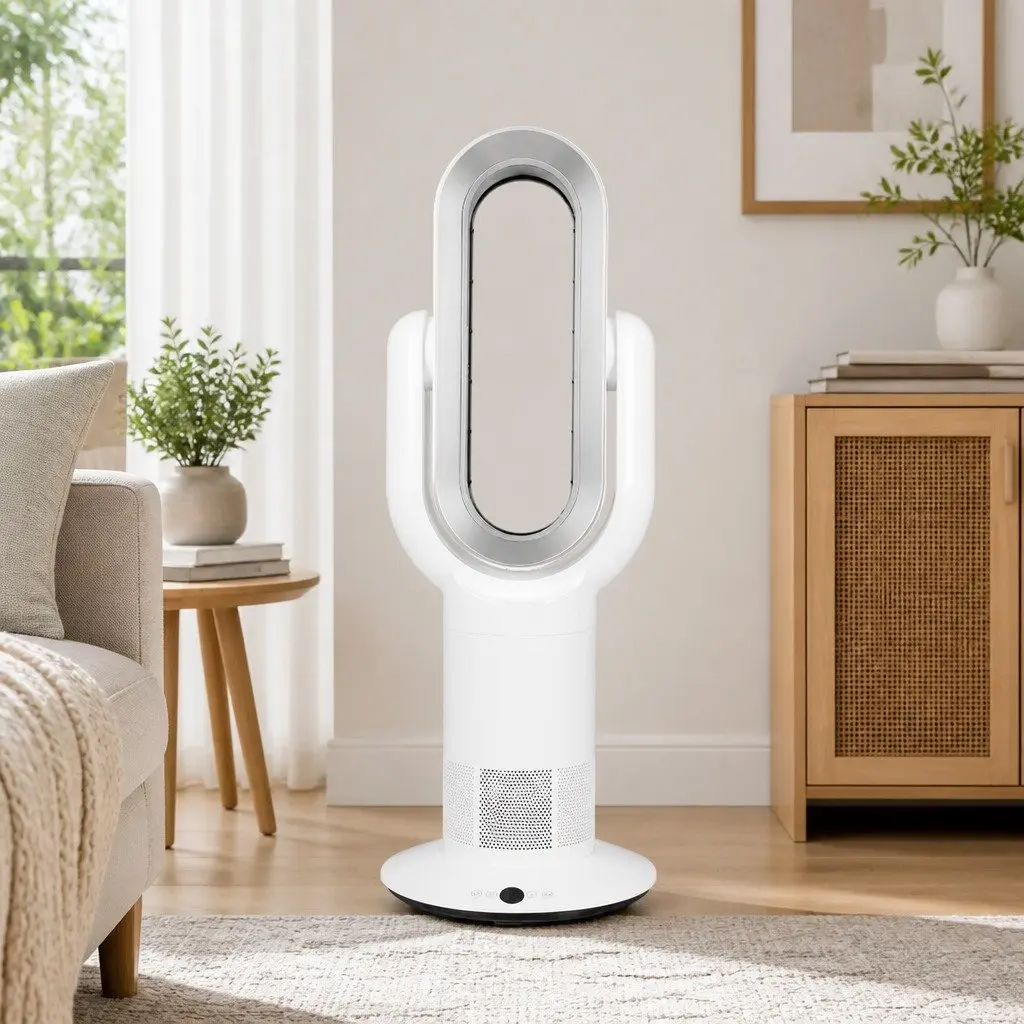 Bladeless Tower Fan Electric Cooler Remote Control 35W Portable Home Office