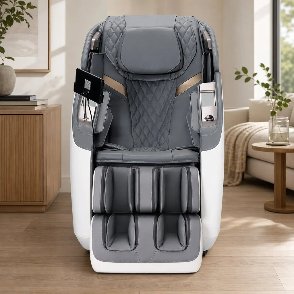 Full Body Massage Chair 4D Dual Mechanism SL Track Zero Gravity Recliner