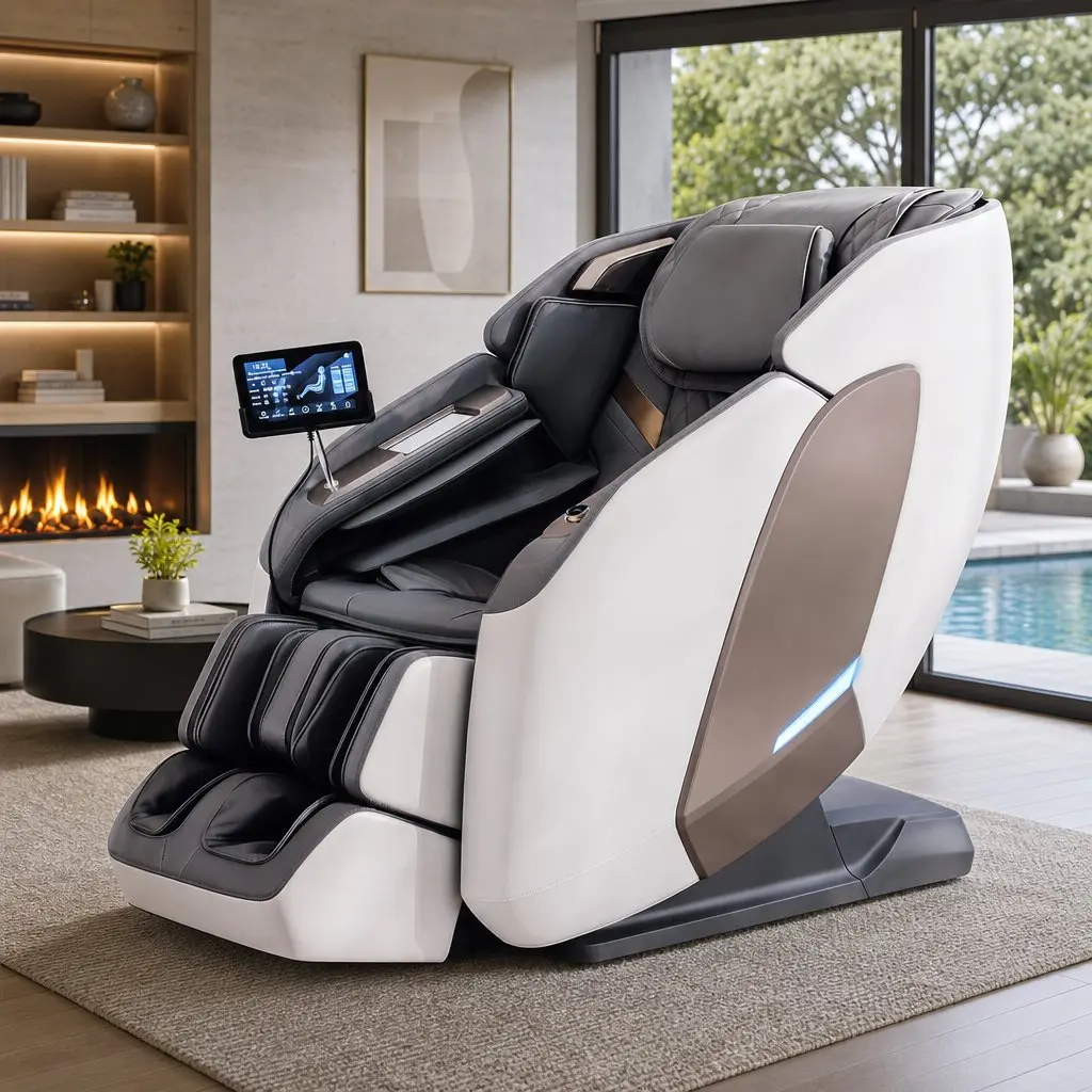 Full Body Massage Chair 4D Dual Mechanism SL Track Zero Gravity Recliner