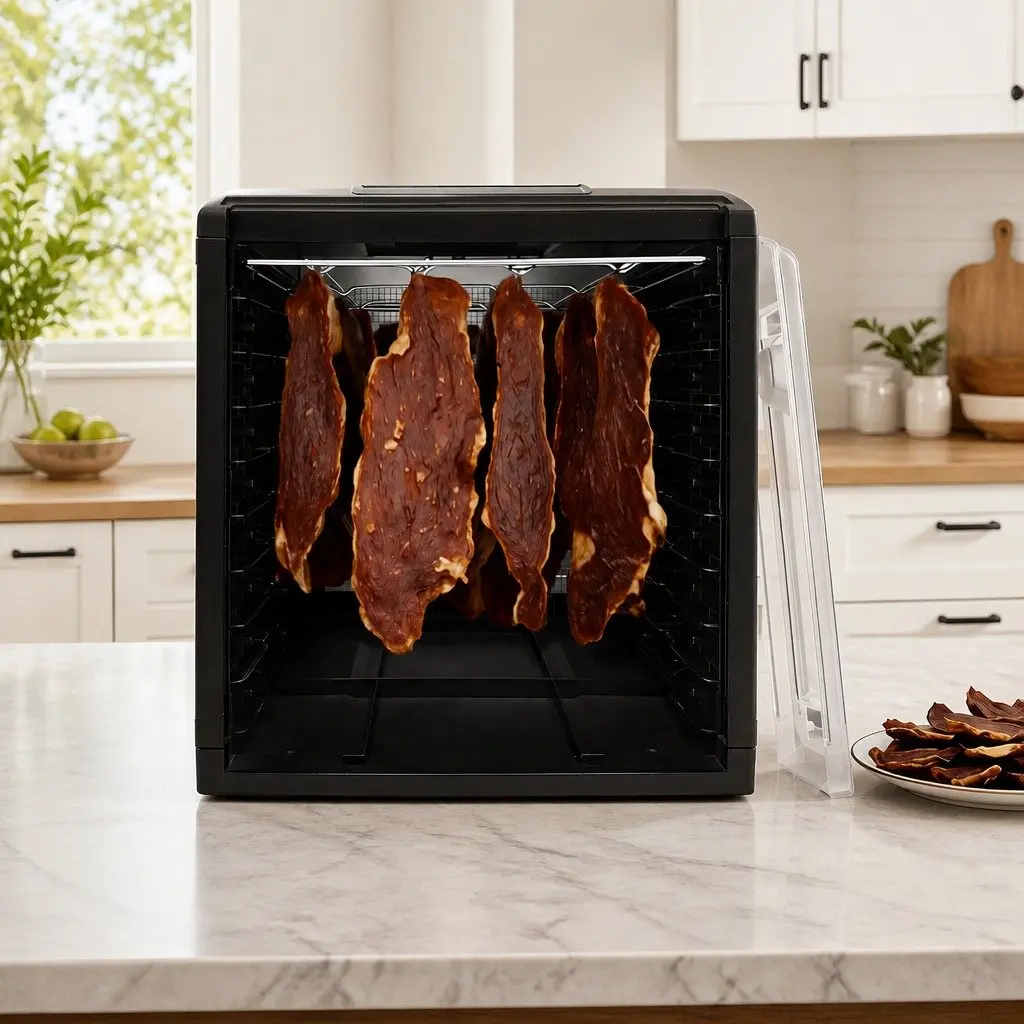 Food Dehydrator 9 Stainless Steel Trays LCD Touch Control Adjustable Timer