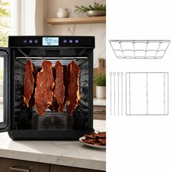 Stainless Steel Hanging Rack Accessory for 30.5cm Food Dehydrator Drying Jerky