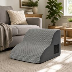 Enhance Your Space with This 2-Step Dog Ramp in Grey