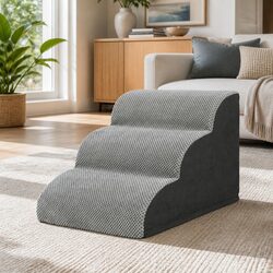 Elevate Your Pet's Comfort with 3-Tier Foam Steps