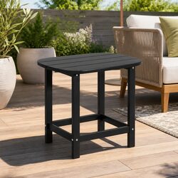 Stylish Black Outdoor Side Table for Relaxing Spaces