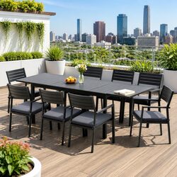 Elevate Your Space with This 9-Piece Outdoor Dining Set
