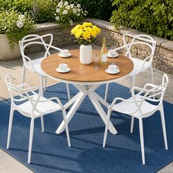 Enhance Your Outdoor Space with This 5 Piece Dining Set
