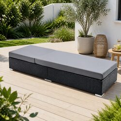 Stylish 2PC Adjustable Sun Lounge for Outdoor Relaxation