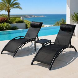 Elevate Your Outdoor Space with This 3-Piece Lounger Set