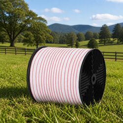 Electric Fence Polytape 400M Red White High Visibility Animal Containment Wire