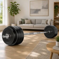 Enhance Your Workout Space with a 78kg Barbell Weight Set