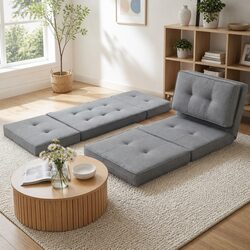 Adjustable Floor Lounge and Ottoman for Enhanced Comfort