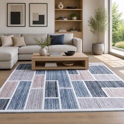 Stylish Multicoloured Area Rug 120x170cm for Your Space