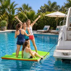 Versatile Floating Water Mat for Relaxation and Fun 2.7x1.8m