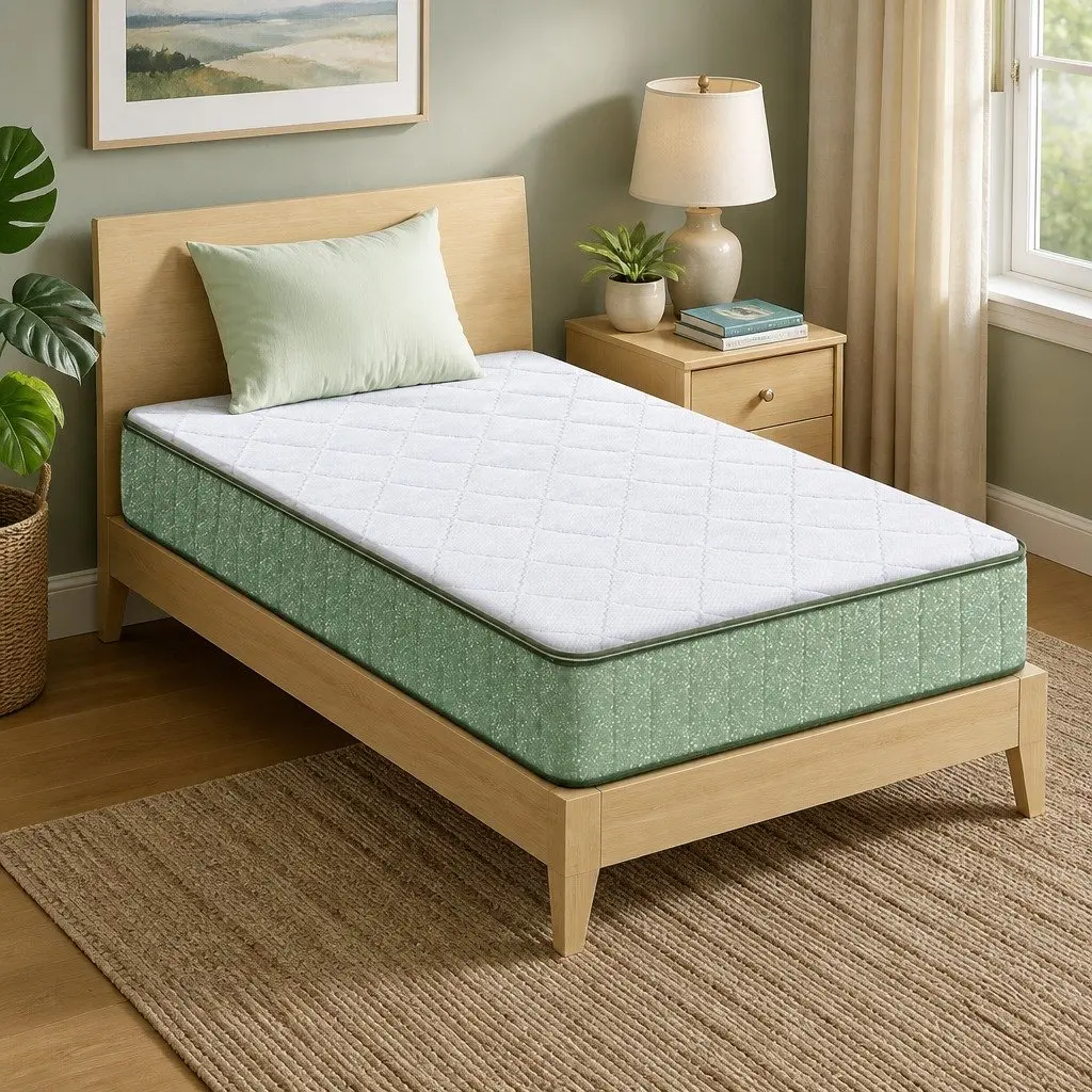 King Single Mattress 25cm Memory Foam Cooling Gel Charcoal Zipped Cover Firm Support