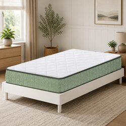Single Memory Foam Mattress 25cm Cooling Gel Charcoal Zipped Cover Firm Support