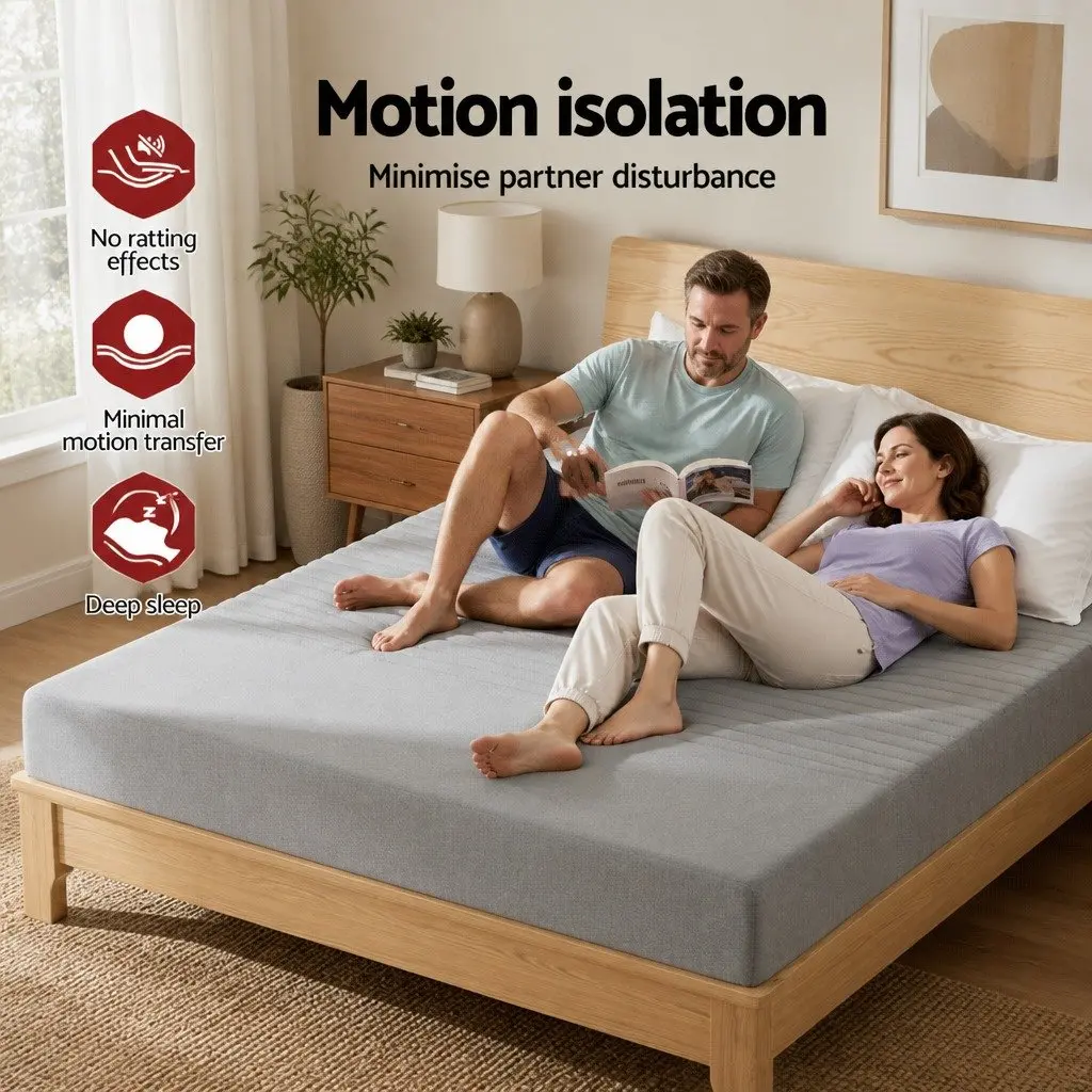 Queen Memory Foam Mattress 15cm Gel-Infused Medium-Firm Support Bamboo Cover