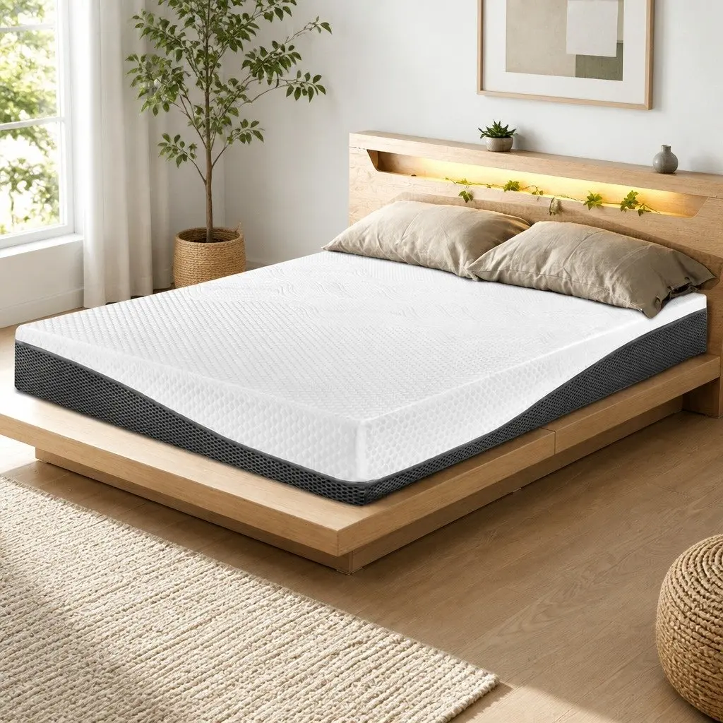 Memory Foam Mattress Queen 21cm Cool Gel Pressure Relief Hypoallergenic Non-Spring Bed