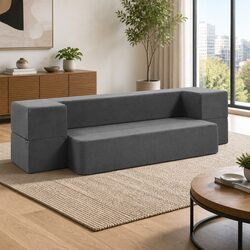 Grey Foam Mattress Sofa Bed for Stylish Living Spaces