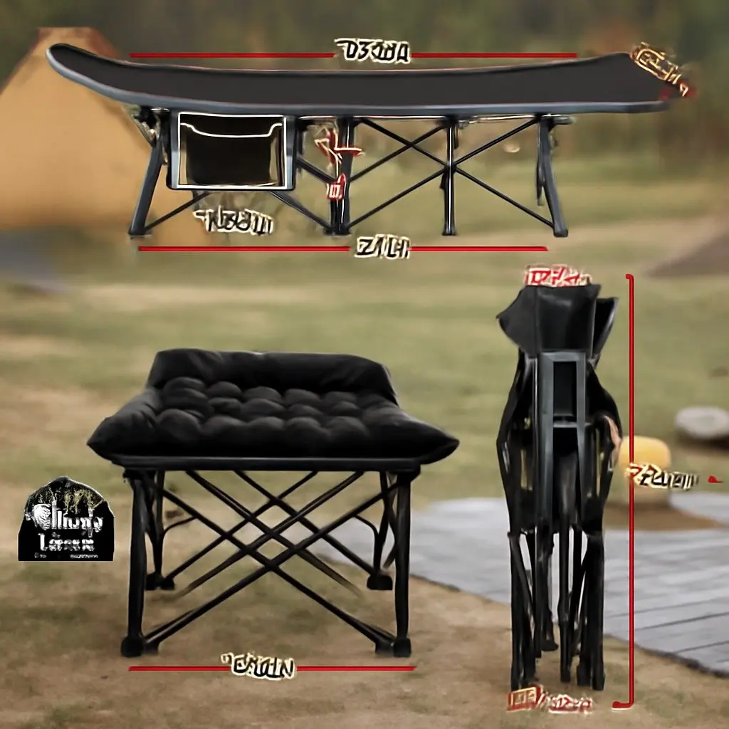 Black Folding Bed with Removable Mattress for Easy Living