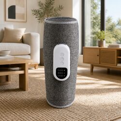 Calf Leg Massager Heated Air Compression Relaxation Cordless Rechargeable Grey