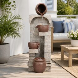 Transform Your Space with a 4-Tier Solar Water Fountain