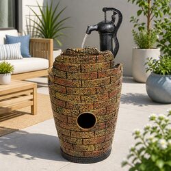 Enhance Your Space with a Brown Solar Fountain 80CM