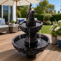 Enhance Your Garden with a 3-Tier Solar Fountain Bird Bath