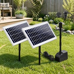 Enhance Your Garden with This Solar Water Fountain Kit