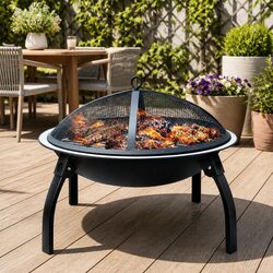 Enhance Your Outdoor Space with a 22" Fire Pit BBQ Smoker
