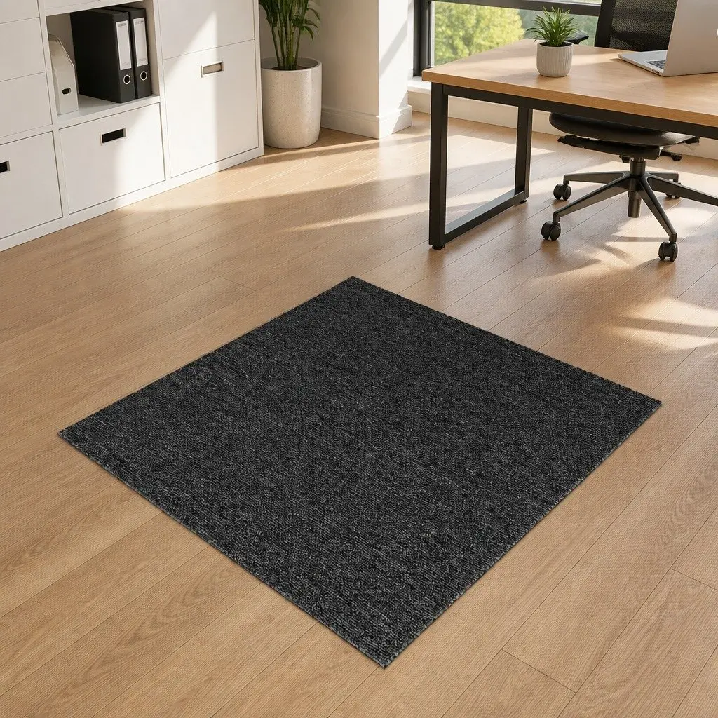 Carpet Tiles 50cm x 50cm Commercial Heavy Duty Non-Slip Grey Flooring