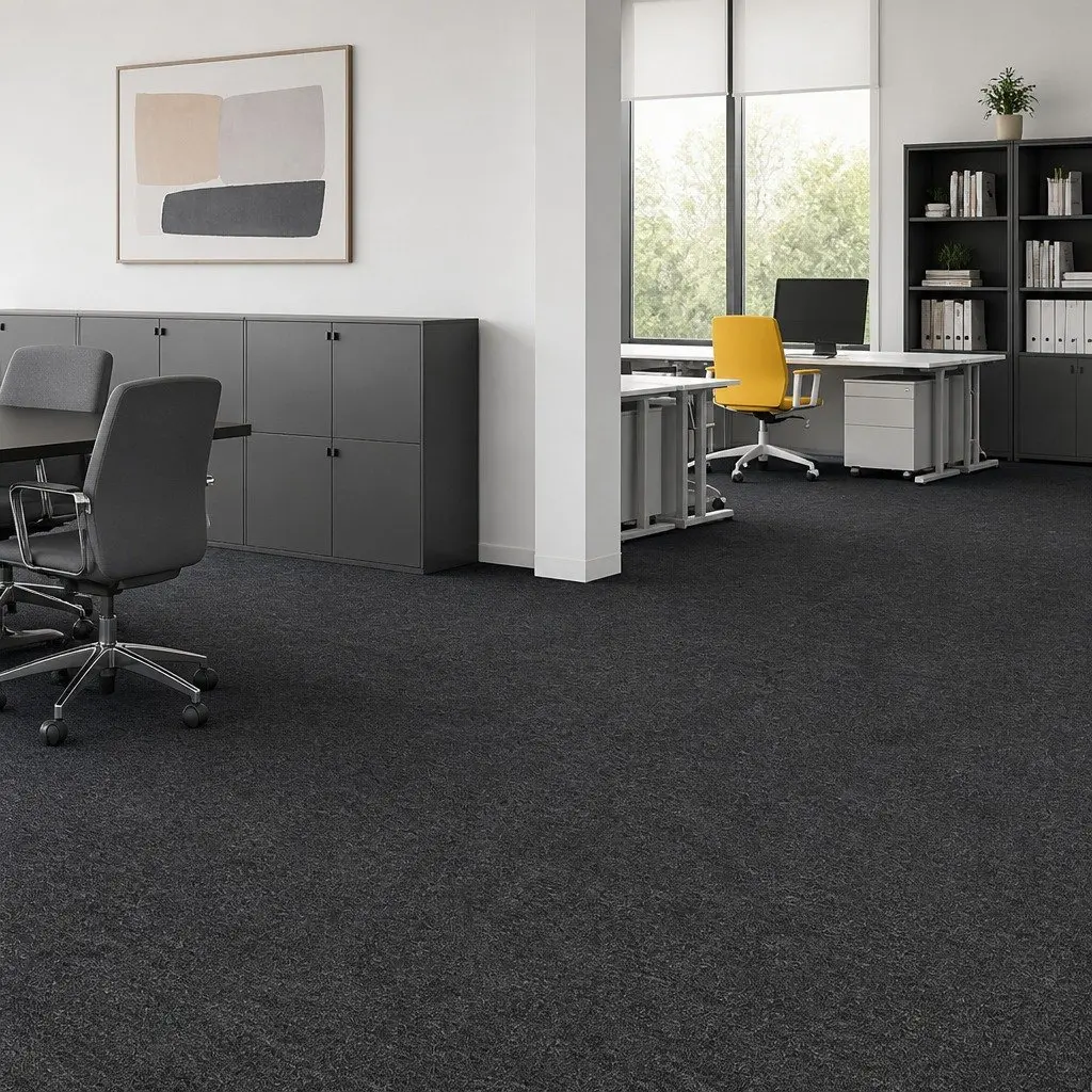 Carpet Tiles 50cm x 50cm Commercial Heavy Duty Non-Slip Grey Flooring