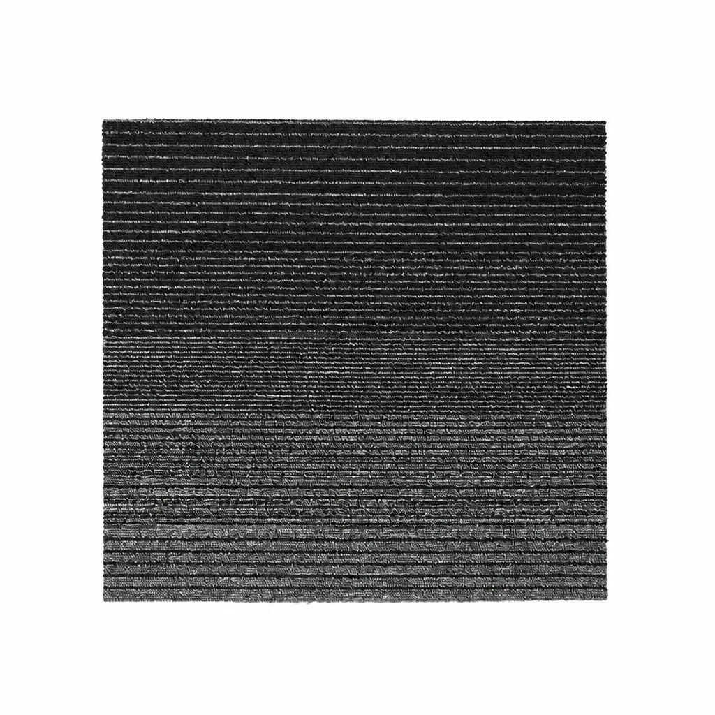 Carpet Tiles 50x50cm Commercial Grade Black Heavy Duty 20 Pieces