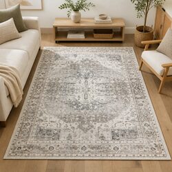 Large Area Rug Floor Mat 200x290cm Machine Washable Anti-slip Bedroom Lounge