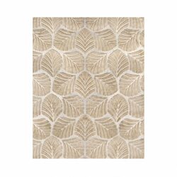 Plush Leaf Pattern Floor Rug for Cozy Living Spaces