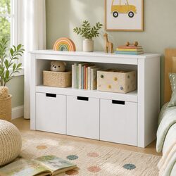 Organised Spaces with a 3 Drawer Kids Bookshelf