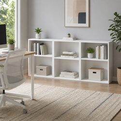 Versatile 3-Piece Cube Bookshelf in White for Your Space