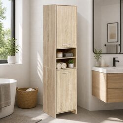 Enhance Your Space with This Tall Bathroom Storage Cabinet