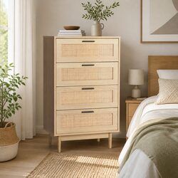 4-Drawer Tallboy Chest to Elevate Your Living Space