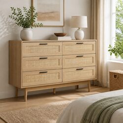 Elevate Your Space with a Coastal Bohemian 6 Drawer Chest