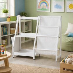 White 3-Tier Kids Bookshelf for a Clutter-Free Space